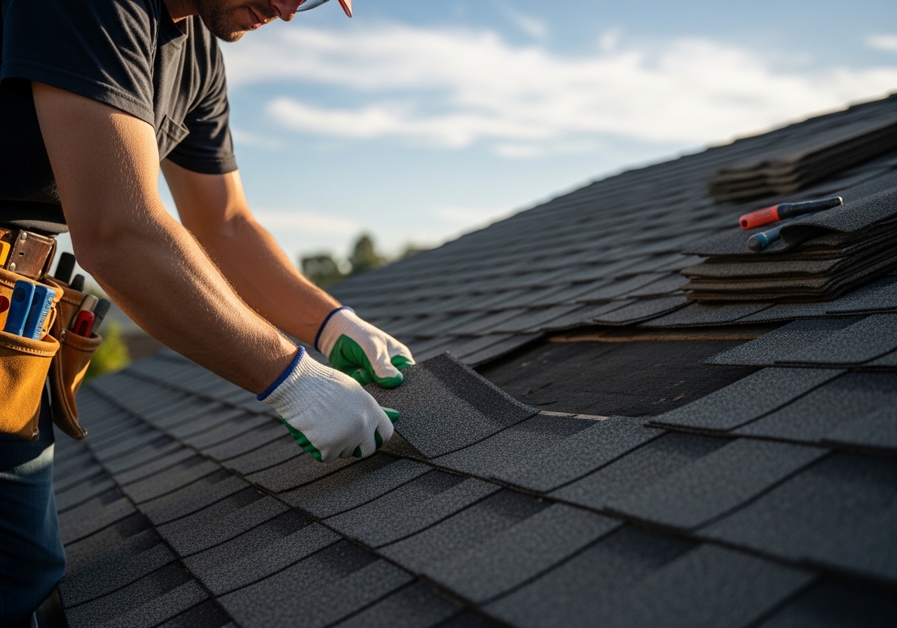 Residential roof repair