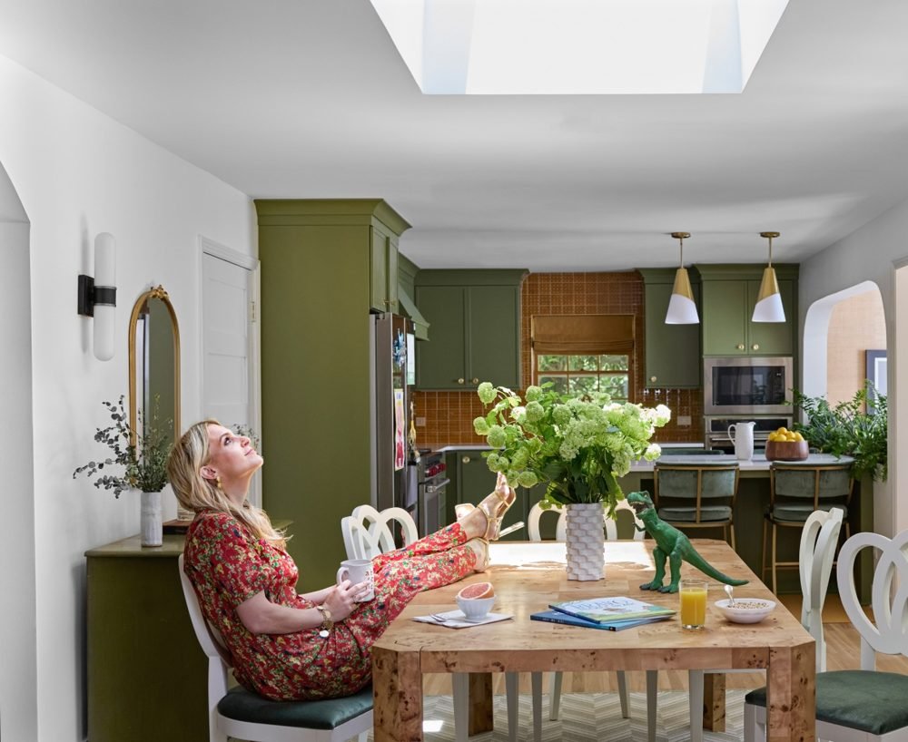 VELUX skylights over a kitchen